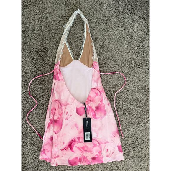 NWT White Fox Boutique Genesis Mini Dress Pink Meadows Size S - Picture 6 of 9